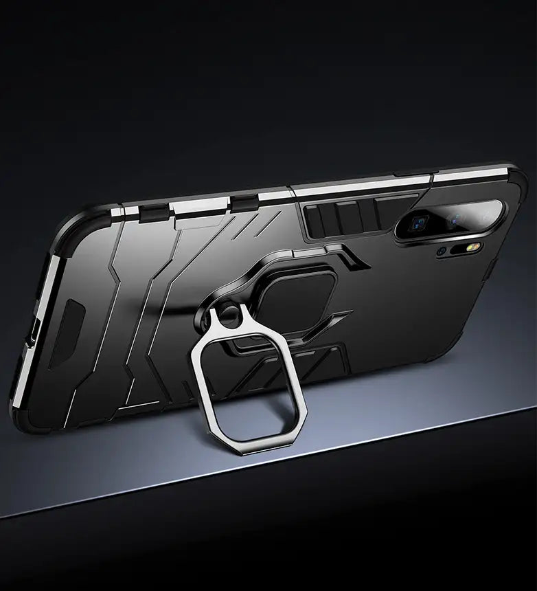 Schutzhülle für Huawei Panzer Design (Drehbarer Ringhalter)