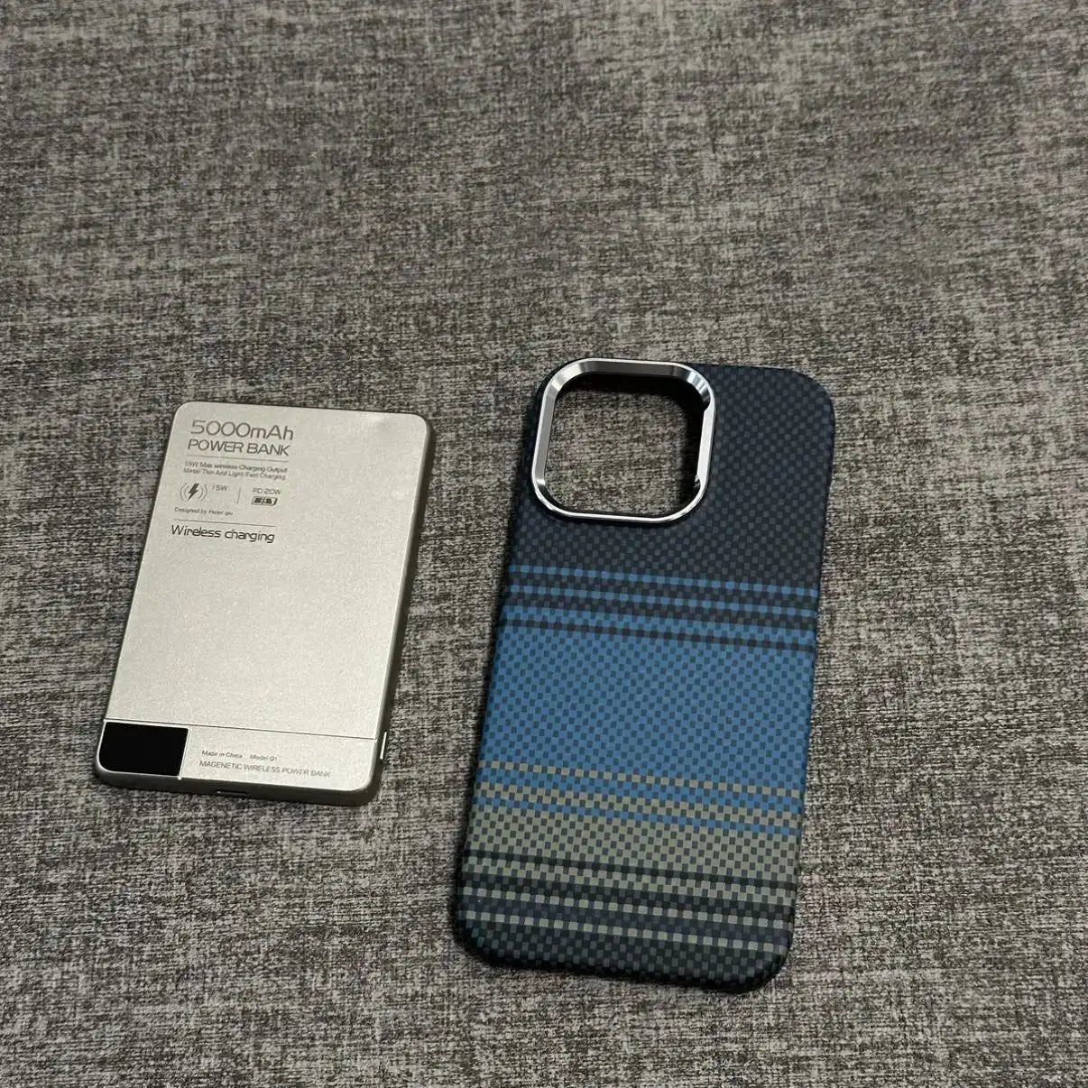 Magnetische Schutzhülle mit Carbonfaser-Textur – Ultradünnes, robustes Design